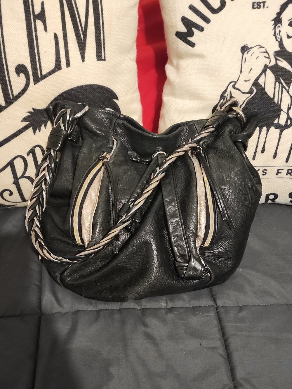 Elliot Lucca Calfskin Leather Shoulder Bag 🛍️ SO CUTE!